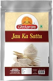 Ghotaram Hygenic & Tasty Jau Sattu ka chokha||Fiber-Rich Sattu| High Protein Diet Food & Drink|Jaun Sattu||100% Jau Joo Sattu Roasted Barley Barli Atta Flour|Sattu Drink Powder-240g