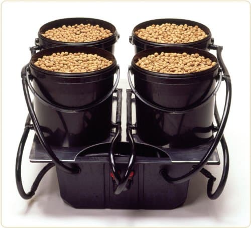 HydroPod Hydroponics 4 pod system flood and drain