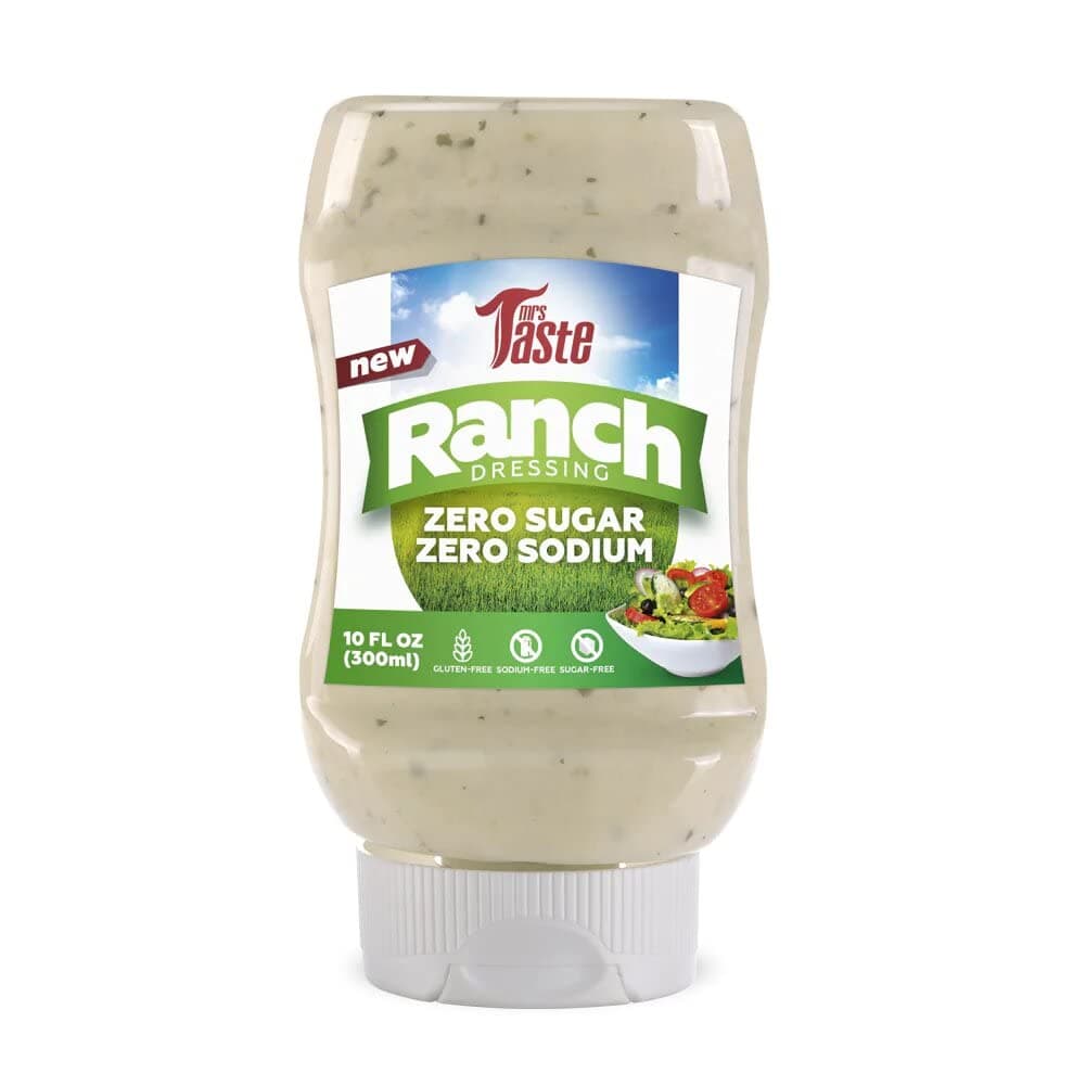 – Mrs Taste Sugar Free Sauce, Zero Calories, Zero Sodium, Zero Sugar, High Fiber, Keto Friendly, Condiments and Sauces, Free Peapops Protien Chips (Ranch)
