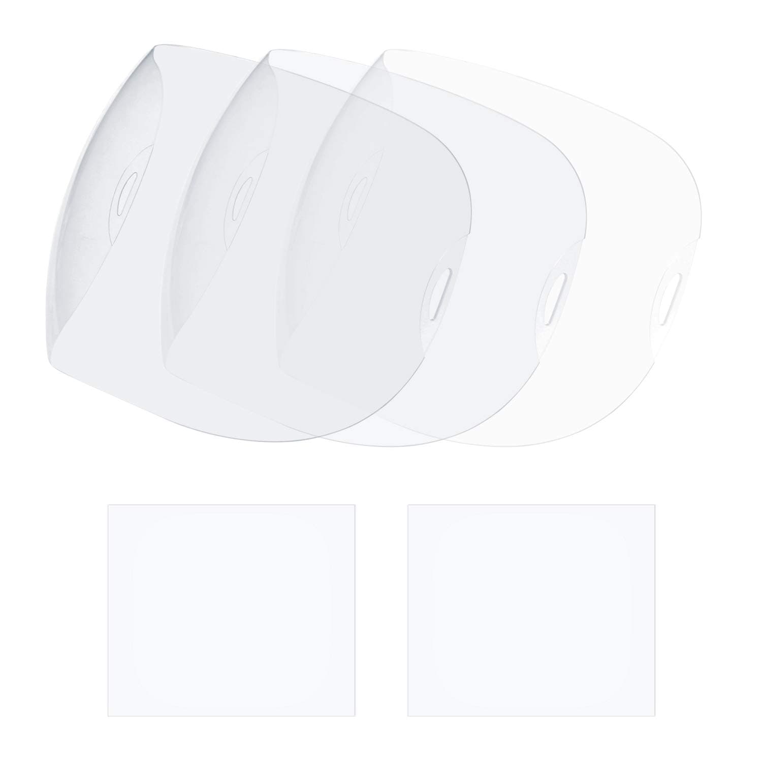 Tekware 3PCS Large Viewing Screen Outer Replacement Lens and 2Pcs Inner Replacement Lens for WH009-Black/MOTO90 Welding Helmet