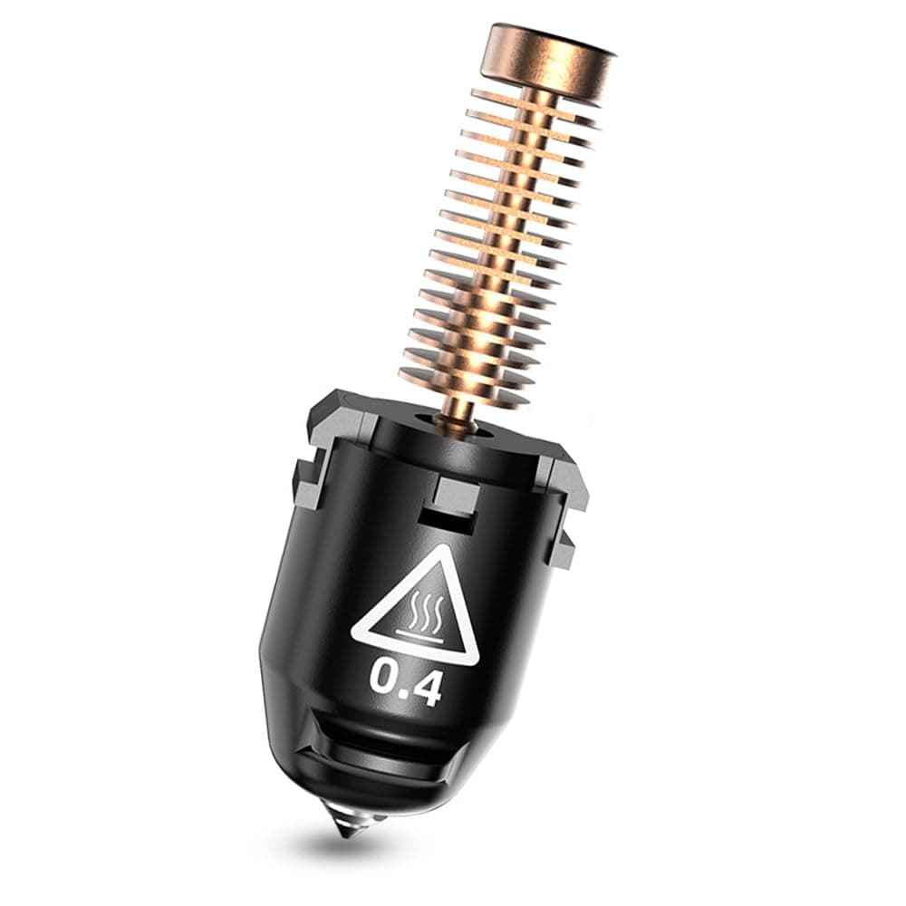 FLASHFORGE Adventurer 5M Pro Nozzle Assembly, 600 mm/s High Speed Printing, 280°C High Temperature 3D Printer Copper Steel Nozzle Parts for Adventurer 5M Series Printers (0.4 mm)