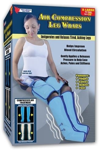 Nah Air Compression Leg Wraps-Larg (Pack Of 8)