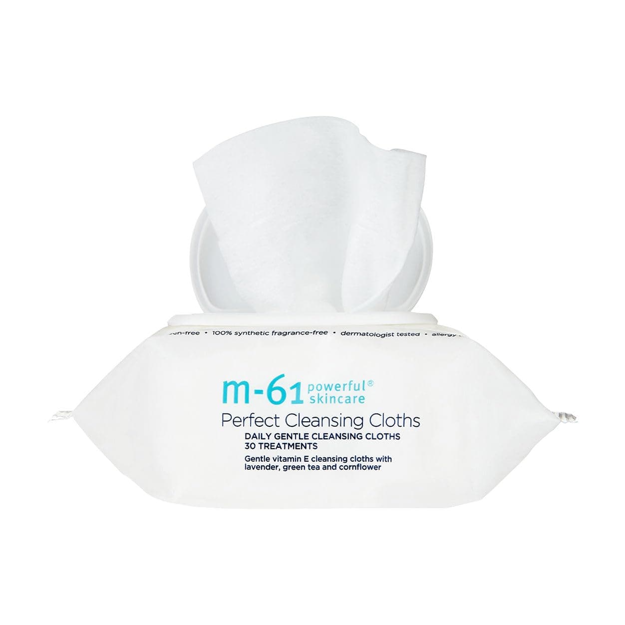 m-61 Perfect Cleansing Cloths | Ultra-Soft, Gentle Cleansing Cloths With Vitamin E, Lavender, Green Tea - 30 Cloths