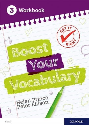 NEW Get It Right: Boost your Vocabulary - Workbook 3 (Pack of 15)