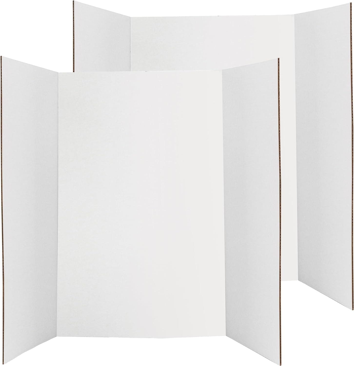 BPA® (Pack of 2) White Tri-Fold Presentation Board Display Exhibition Board for Business presentations 28" X 40" Cardboard