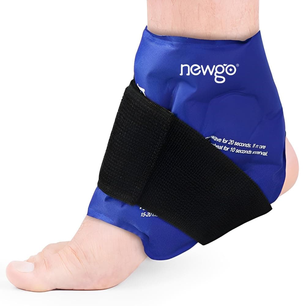 Ankle Ice Pack Wrap Flexible Ankle Ice Pack for Injuries Reusable Gel, Cold Pack for Ankle Pain Relief Hot Cold Therapy Ankle Cold Wrap for Sprains, Achilles, Tendonitis and Swelling