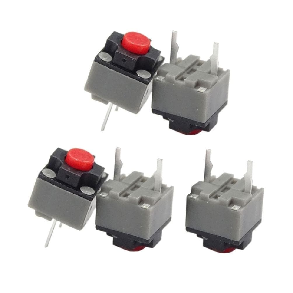 5 PCS Kailh Mute Button 6x6x7.3mm Square Switch Silent Switch Wireless Wired Button Micro Switch 10 Million Kailh 6 6 7.3