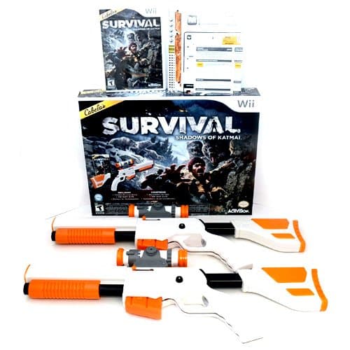 Simply Silver - New 2-GUN BUNDLE Cabela's Survival Shadows of Katmai Wii/Wii-U Game Set Top Shot