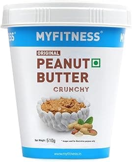 Peanut Butter Crunchy I LOVE PB Non-GMO, Gluten-free, No Preservative All Natural Ingredient High Protein Peanut Butter Made with American Recipe (510 Gm)