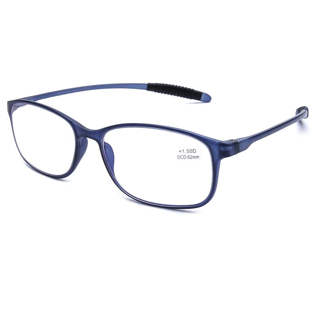 DOOViC Lightweight Reading Glasses Blue Light Blocking Flexible Tr90 Frame TR259