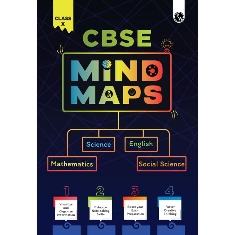 PW CBSE Class 10 Mind Maps Book For 2025 Board Exam l Mathematics, Physics, Chemistry, Biology, English and Social Science