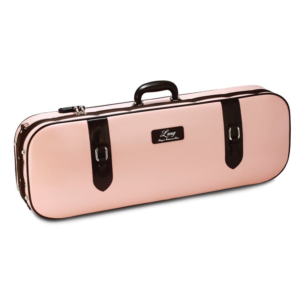 Violin Case 4/4 6.5 Lbs Exterior:Pink & Choco Brown Deco/Interior:Pink