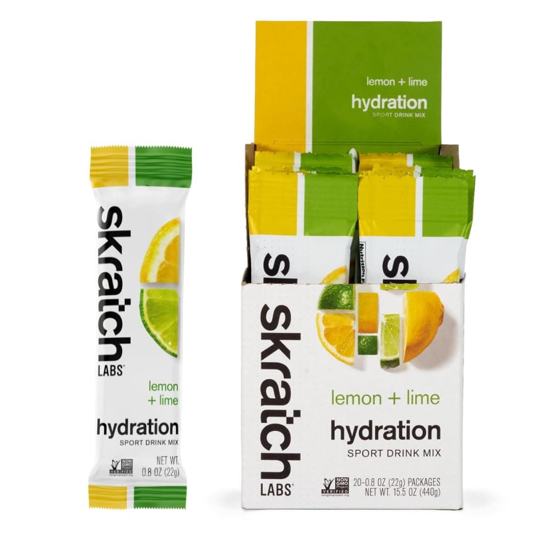 Hydration Packets - Hydration Drink Mix, Lemon Lime (20ct) - Electrolyte Powder Packets Developed for Athletes and Sports Performance - Gluten Free, Vegan, Kosher