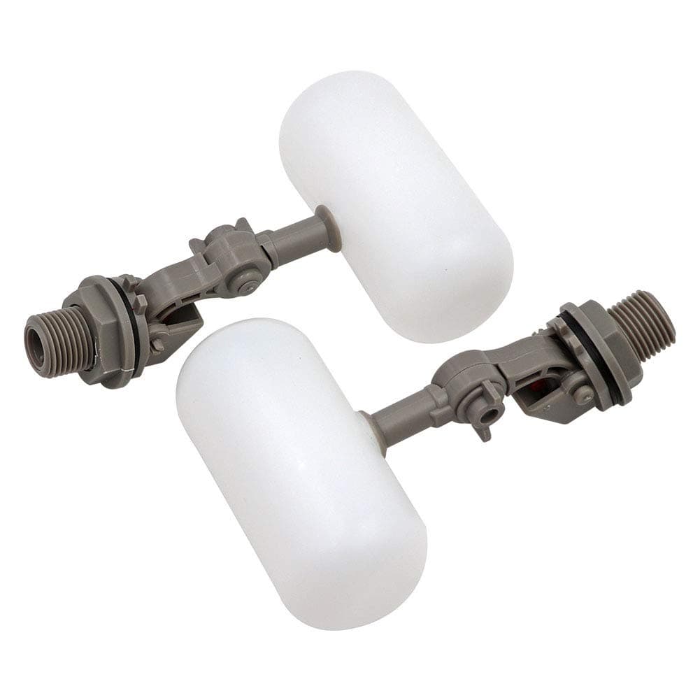 2 Pcs Float Valve 1/2 or 3/4 Water Float Valve with Adjustable Arm Automatic Fill for Livestock Water Tank Fountains (1/2 Inch)