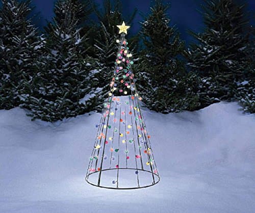 7 Foot Multi Christmas Tree Sculpture Cone Tree Outdoor Yard Art Seasonal Display