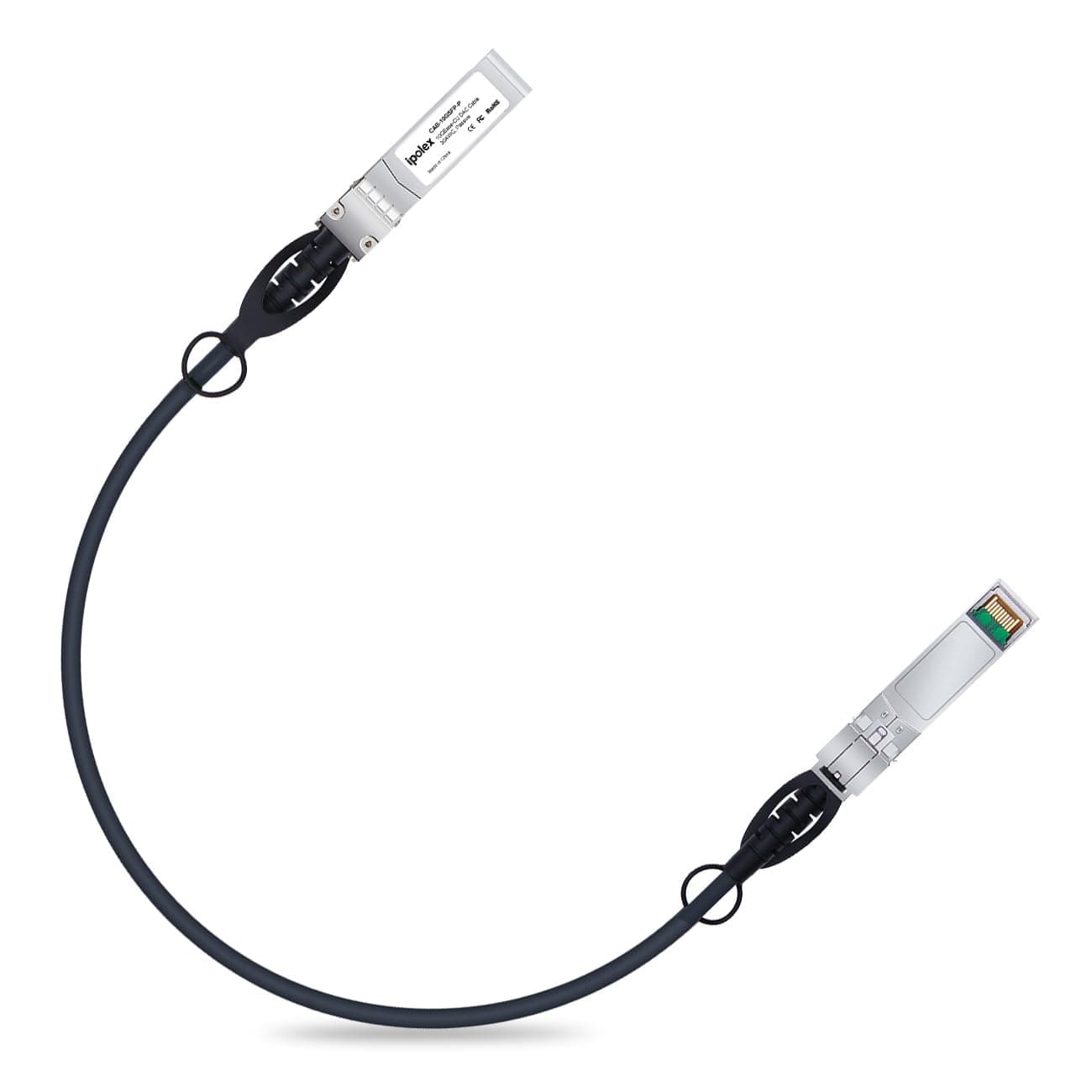 10G SFP+ Twinax Cable, Direct Attach Copper(DAC) Passive Cable, 0.25m (0.82ft), for Cisco SFP-H10GB-CU0.25M, Meraki, Ubiquit, Mikrotik, Intel, Fortinet, Netgear, D-Link, Supermicro, TP-Link