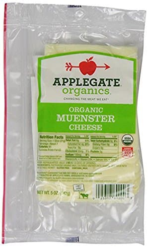 Applegate, Sliced Organic Muenster Cheese, 5 oz