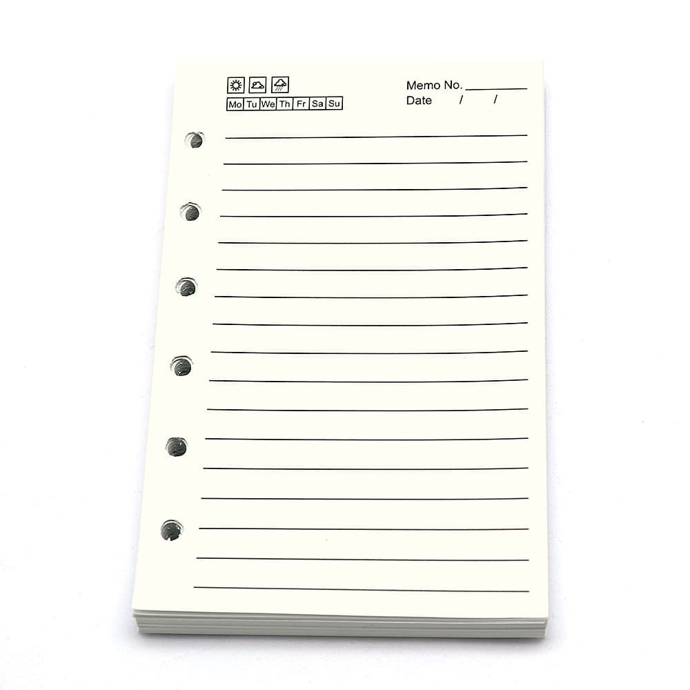 EvZ Refillable Vintage Diary Notebook Lined Paper For EvZ 5 Inches Nautical or Leaf Journals