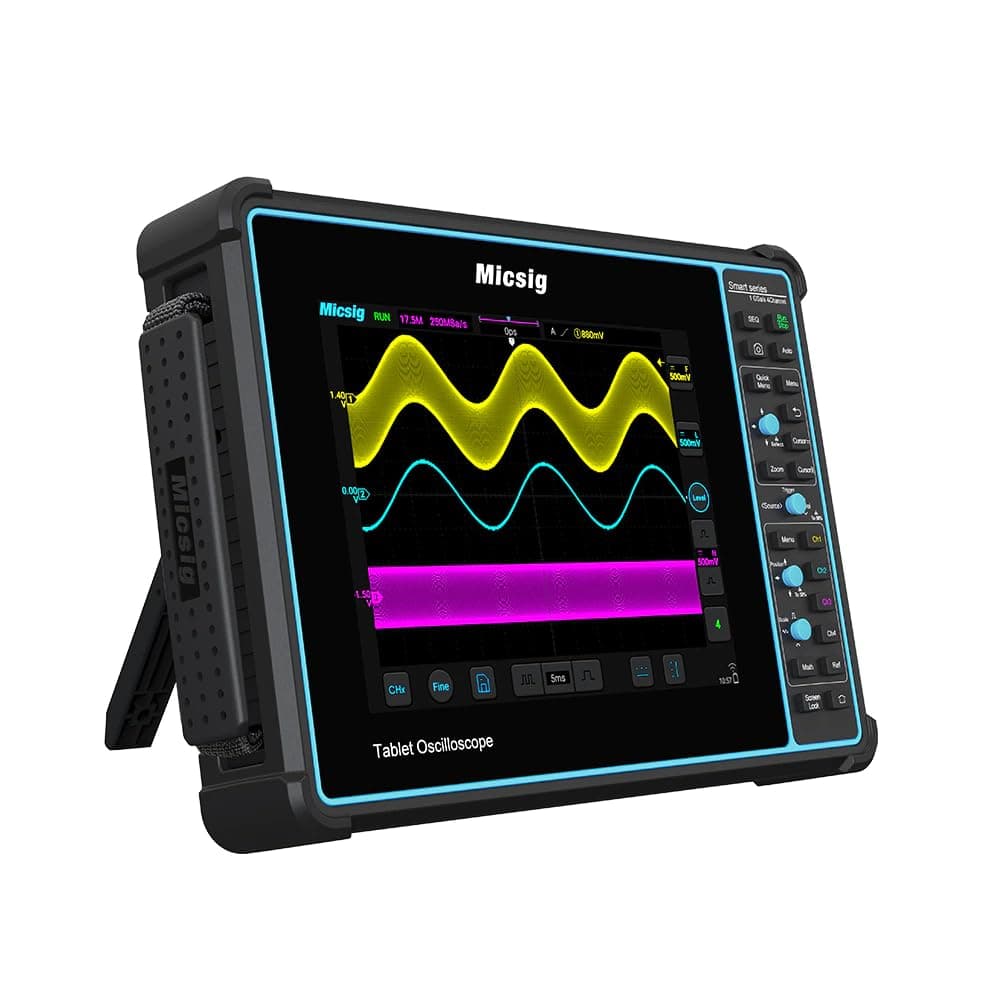 Micsig Oscilloscope/Current/Votagle probe SATO1004 8'' Tablet Digital Touch Screen Oscilloscope Handheld Full Touch Oscilloscope with Multimeter 4 Channel 100Mhz