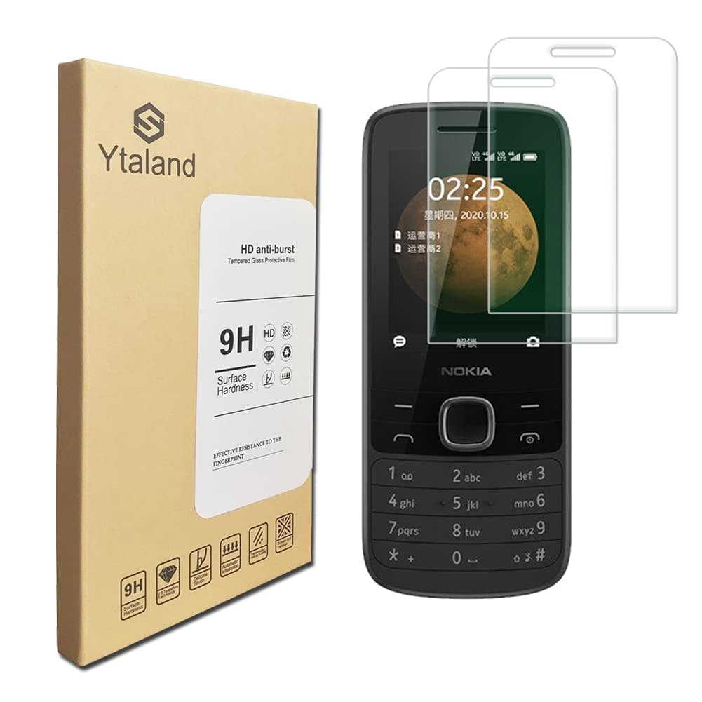 Ytaland Screen Protector for Nokia 225 4G 2020, [2 Pack] Anti-fingerprints 0.15mm Thickness 6H Screen Hardness Nano Explosion-proof Film For Nokia 225 4G
