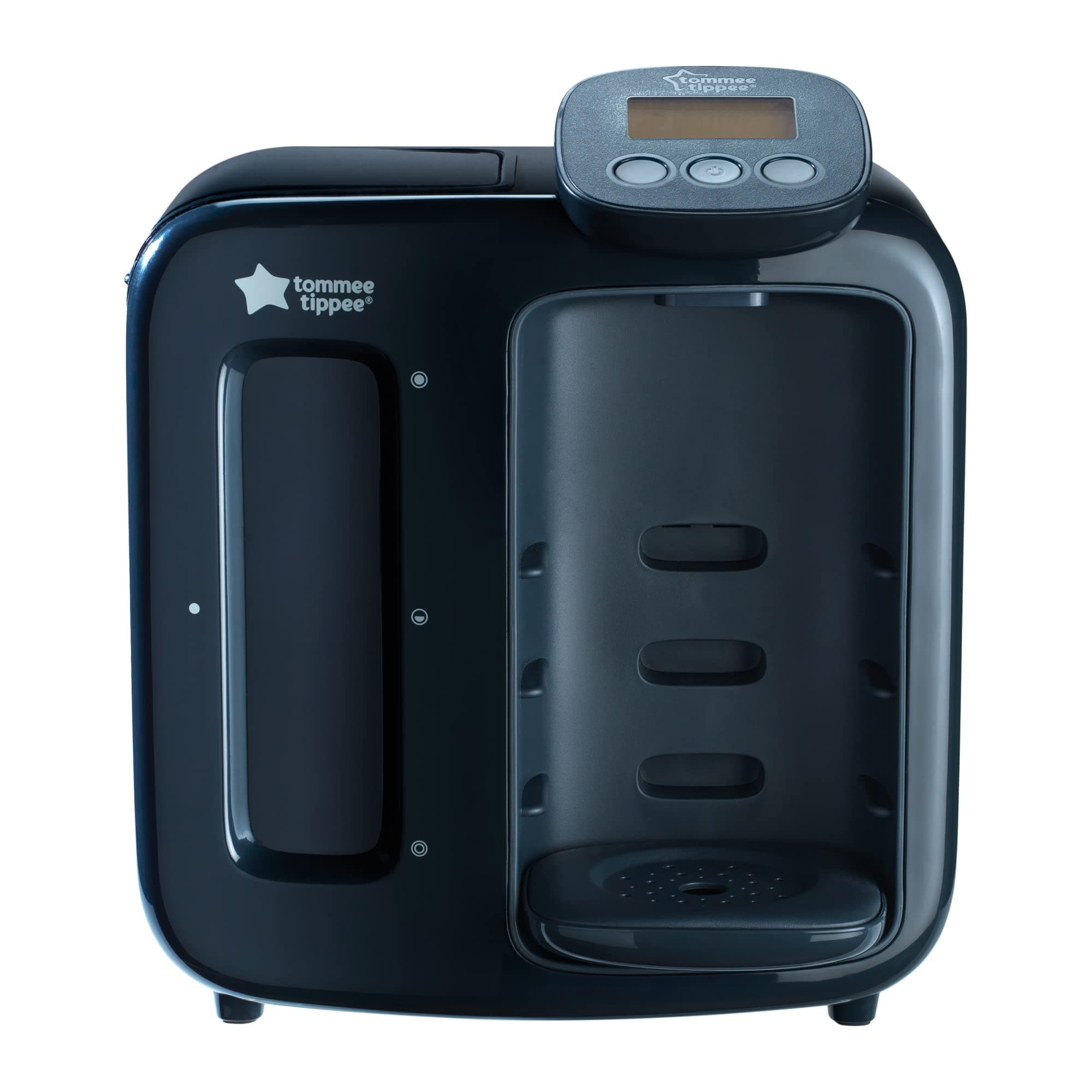 optimal Prep Day and Night Machine Instant and Fast Baby Bottle Maker with Antibacterial Filter, Digital Display and Sleep-Friendly Features, Black