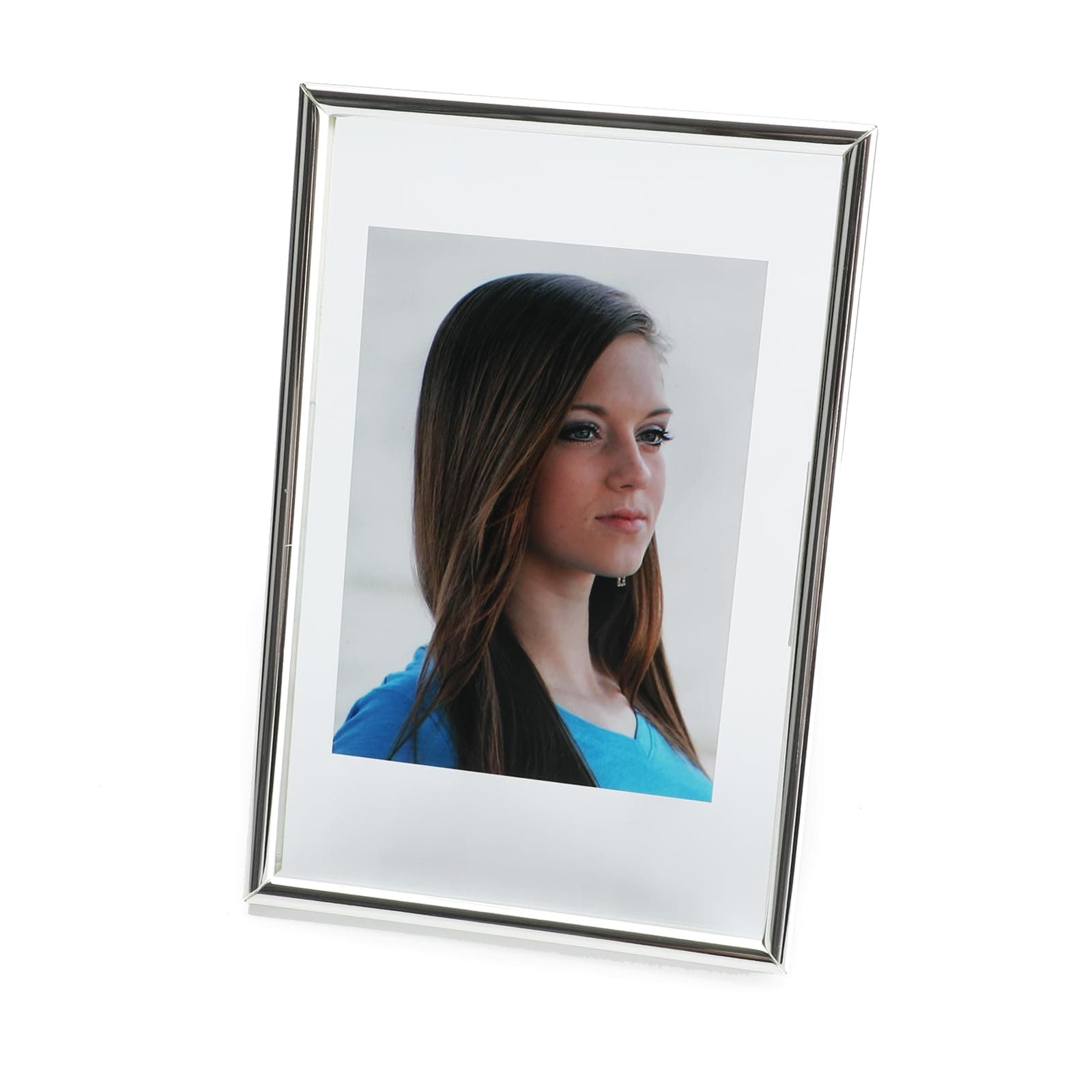 Silver Floating Frame (4"x6",Vertical) with Romantic Heart, For Picture Sizes 3x5, 2x3,1x2, Tabletop Photo Frame, Classy Gift For Festival, Home or Wedding…