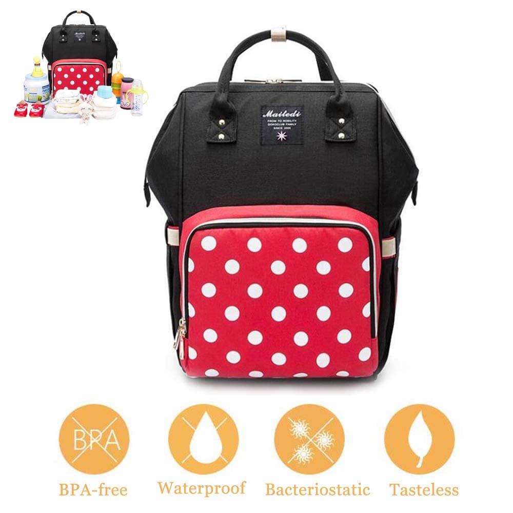 Mhxzkhl Diaper Bag Multi-Function Waterproof Travel Backpack Nappy Tote Bags for Baby Care, Large Capacity, Stylish and Durable