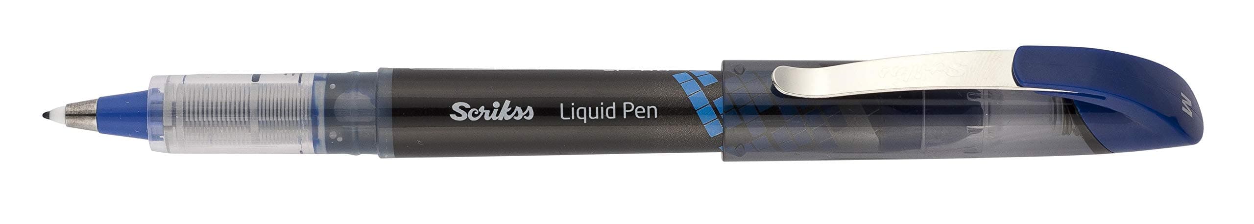 Scrikss M Liquid Gel Roller Pen - Blue Ink