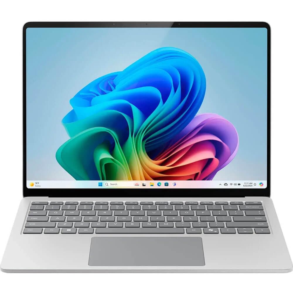 Surface Laptop (2024), Windows 11 Copilot+ PC, 13.8" Touchscreen Display, Snapdragon X Plus (10 core), 16GB RAM, 512GB SSD Storage, Platinum