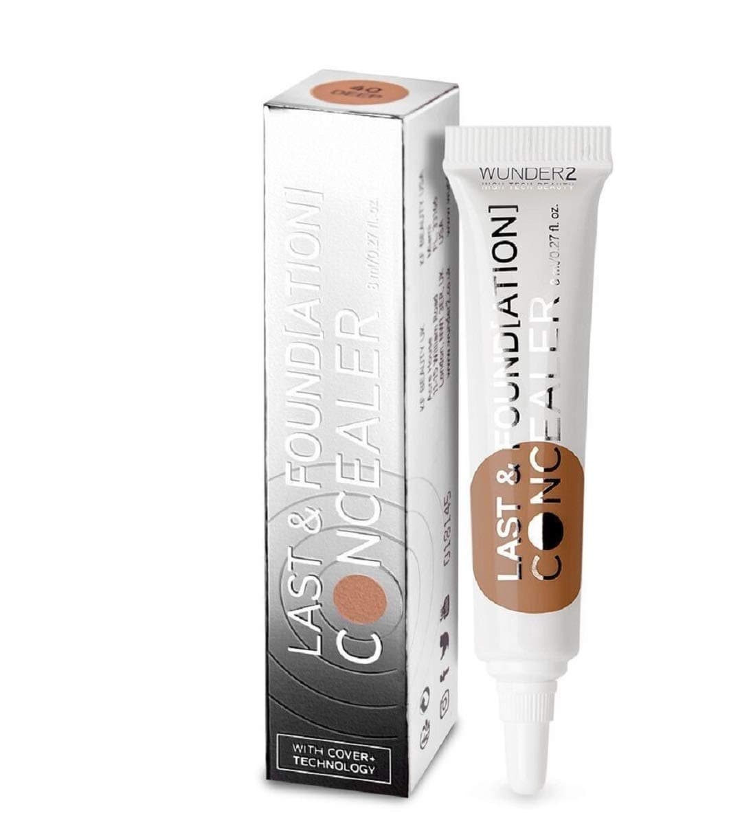 WUNDER2 LAST & FOUNDATION Makeup Concealer (Deep Color) Long Lasting Coverage Of Blemishes Dark Circles Under Eye