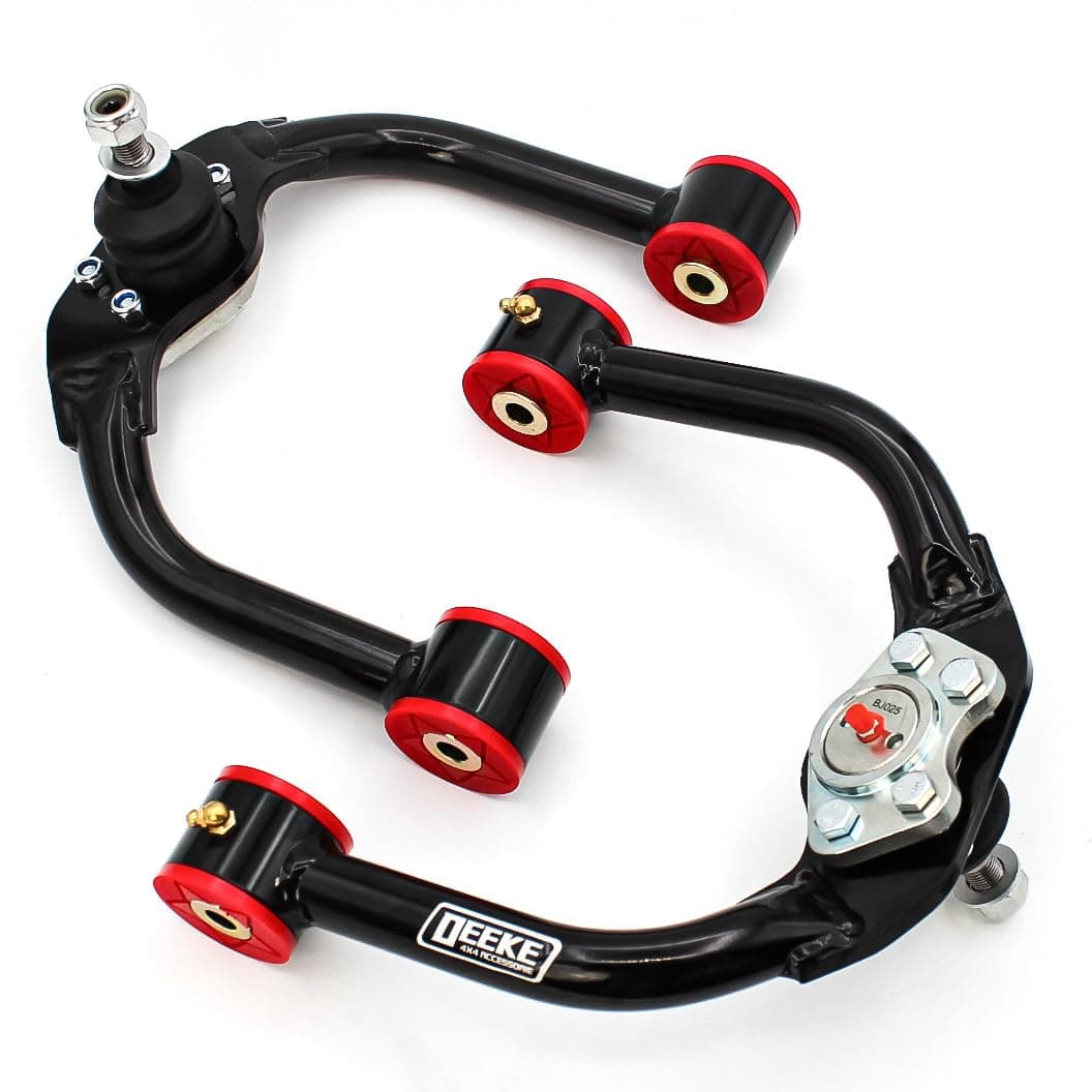 1-4" Lift Front Upper Control Arms Compatible with for Lifted Grand Cherokee (WK) & Jeep Commander (XK) 2005-2010, 1-4" Lift Adjustable Front Control Arms Tubular Steel w/Ball Joints(Black)