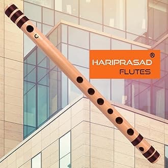 C Scale Bamboo Flute | Natural Bansuri Musical Instrument | Original Assam Bamboo | Ideal for Beginners