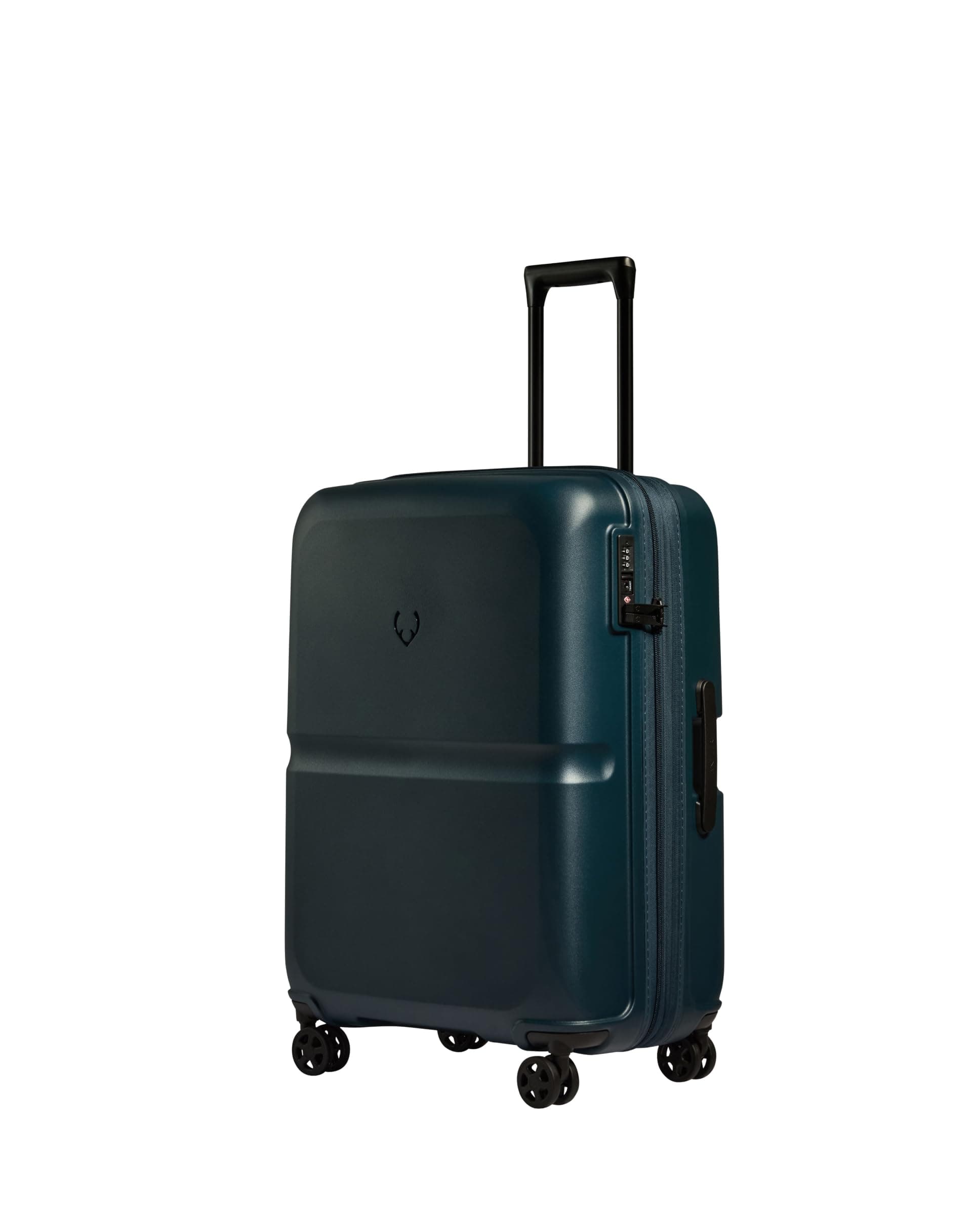 Single Stripe Hard Shell Medium Suitcase - Durable, Lightweight & Expandable, 4 Spinner Wheels - Adjustable Handle, TSA Lock, 68cm - Indigo
