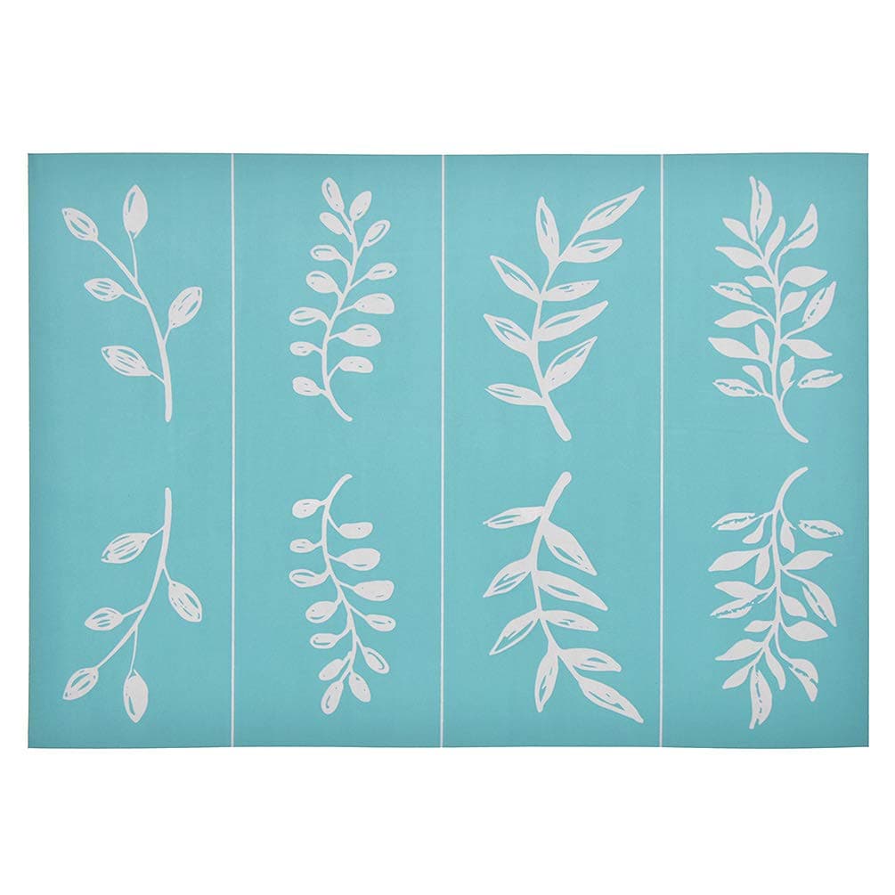 CHZIMADE Plants Theme Self-Adhesive Silk Screen Stencil Printing Mesh Transfers for Bag, T-Shirts, Paper, and Home Decoration