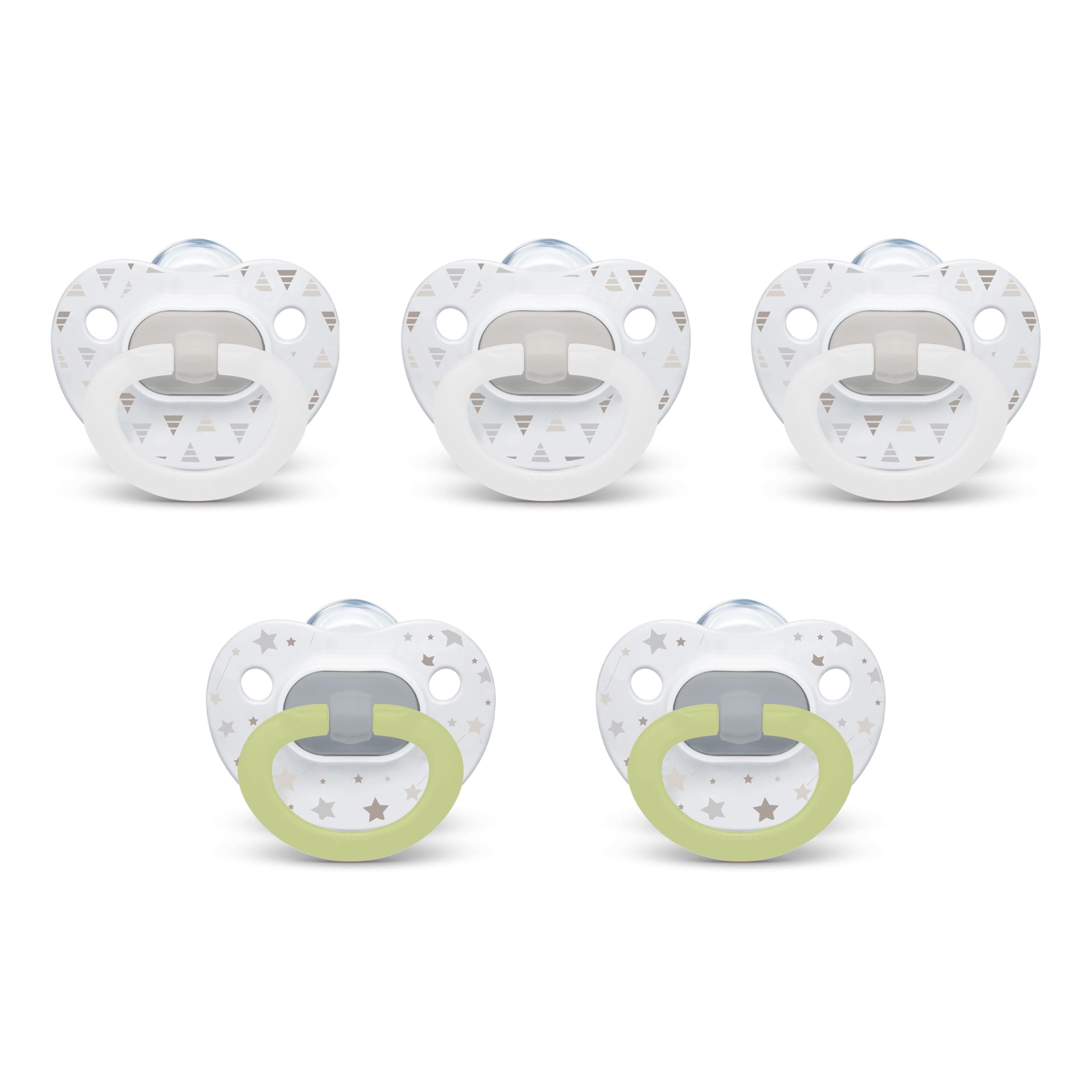 NUK Comfy Orthodontic Pacifiers, Timeless Collection, 0-6 Months, 5 Count
