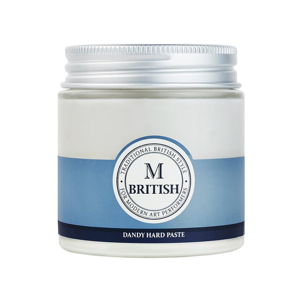 British M Dandy Hard Paste styling Hair Wax for Men 100g [3.52oz] Made in Korea