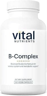 Vital Nutrients Vitamin B-Complex - Vegan High-Potency Methylated B Complex Vitamins - B Vitamins Support Energy Production, Metabolism, and Heart Health* - Gluten, Dairy, Soy Free - 120 Capsules