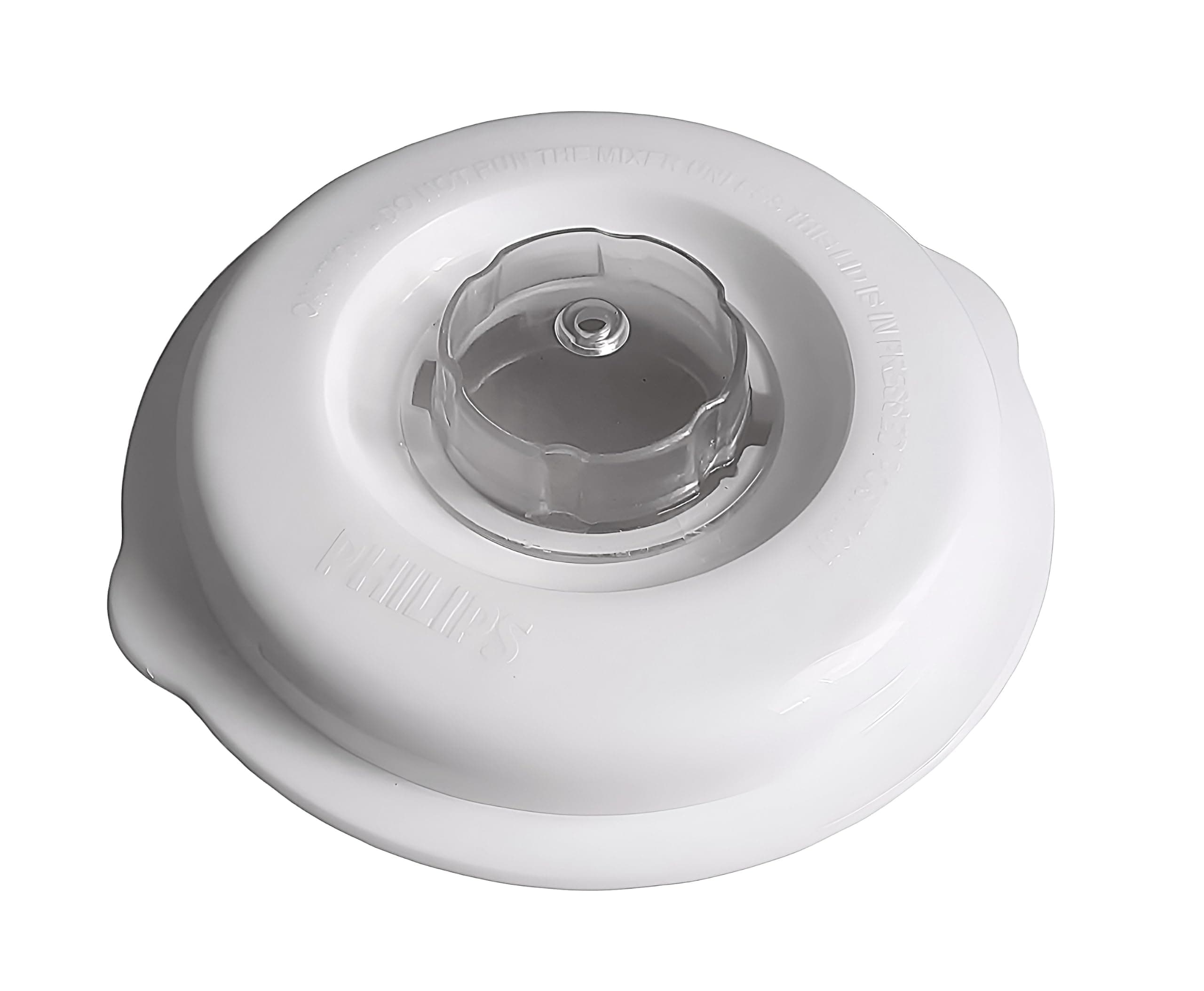 Dry/Medium Jar Lid suitable for Philips Mixer Grinder Jars | Mixer Grinder Replacement Parts & Accessories (Plastic, White) (13.2 cm)