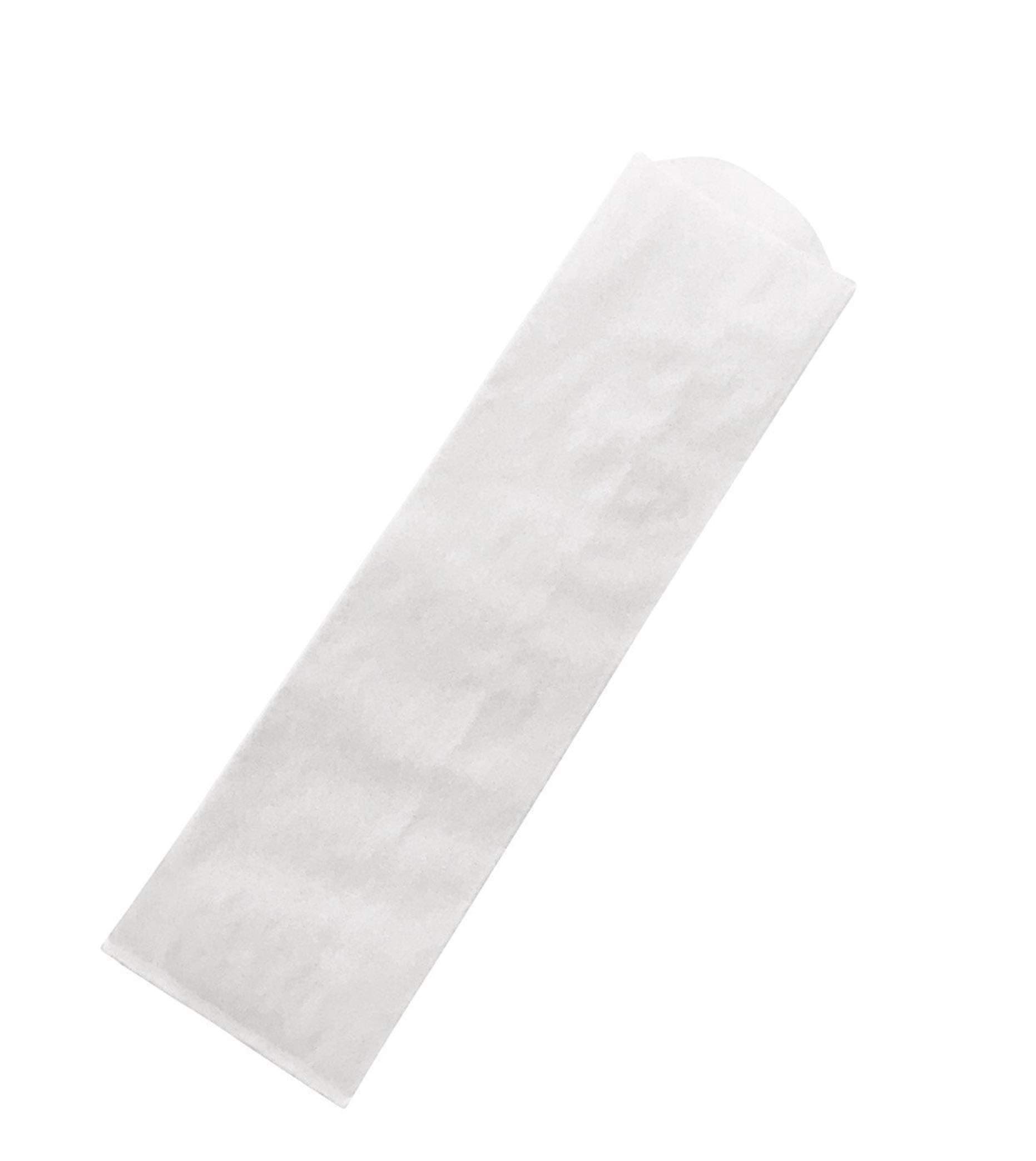 250 Plain Silverware Flatware White Paper Bags; Made in USA