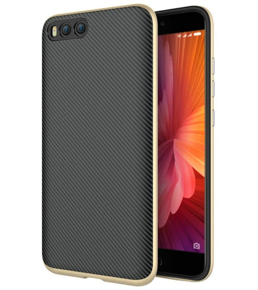 Estuyoya Xiaomi Mi6 Case, Case Protector Xiaomi Mi6 Frame Bumper Case Xiaomi Mi6 Ultra Slim Case Cover Gold