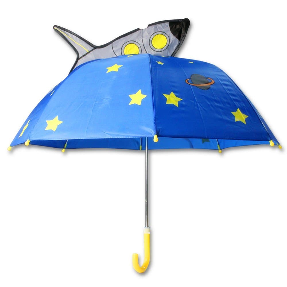 Danamo Children Popup Interesting Umbrella Multi-style (Blue Rocket)