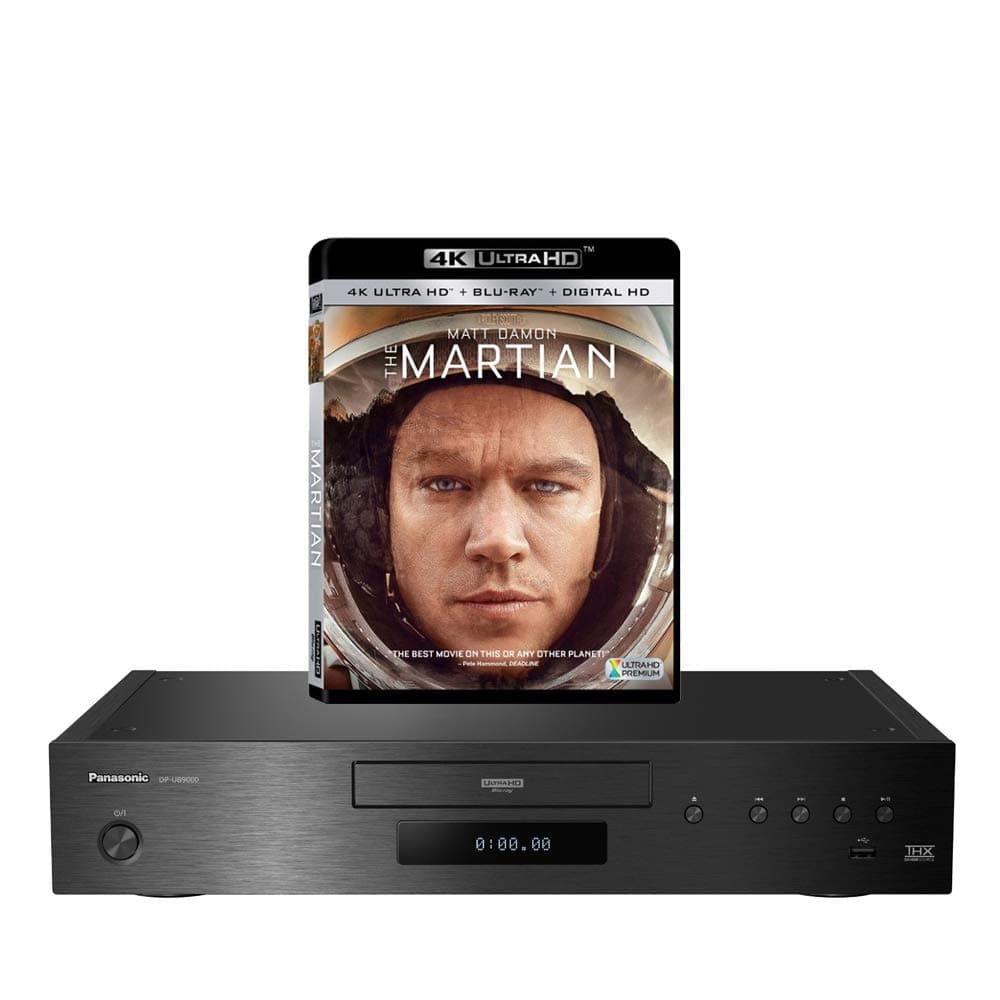 Panasonic DP-UB9000 MULTIREGION for DVD Blu-ray Player Bundle with The Martian Ultra HD 4K Blu-ray Disc