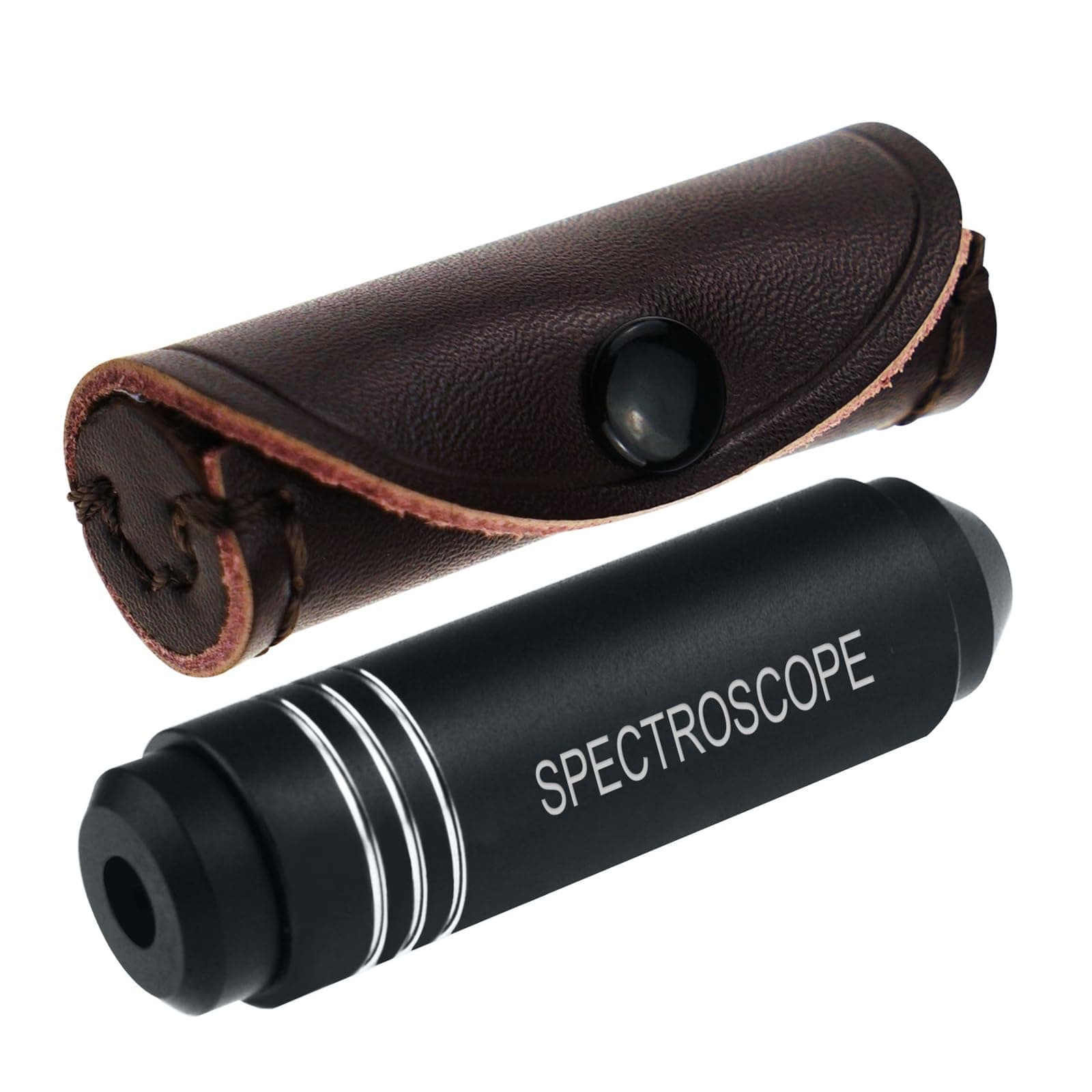 Handheld Diffraction Spectroscope, Pocket-Sized Grating Gemological Spectrometer in a Gem Tool Jewelers Eye Loupe for GIA Use and Quick Identification Gemstone Jewelry Magnifier