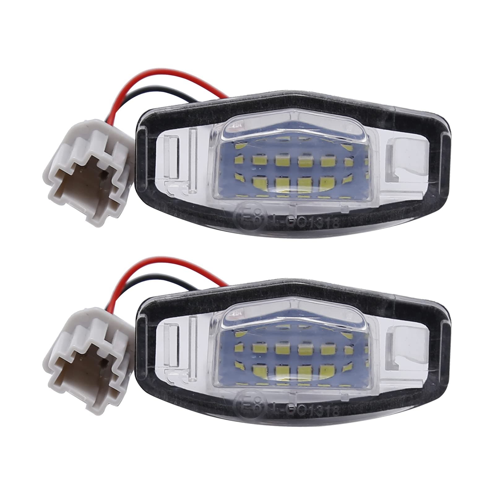Anxingo 2PCS LED License Plate Light Lamp Tag Lights Replacement for Honda Accord Civic Acura MDX TSX TL ILX RDX RL Powered by 18SMD 6000K