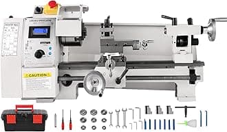 Mini Metal Lathe, 8"x14", Mini Lathe Machine 2250 PRM Variable Speed Change, Precision Mini Lathe 650W Metal Working Lathe, Milling Machine for Various Types of Turning
