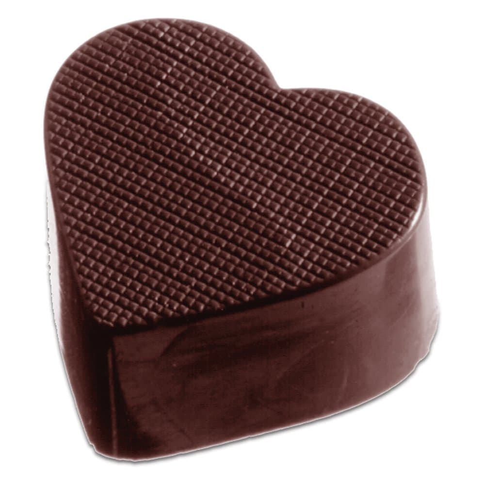 Chocolate World Textured Heart Chocolate Mold, 32 Forms