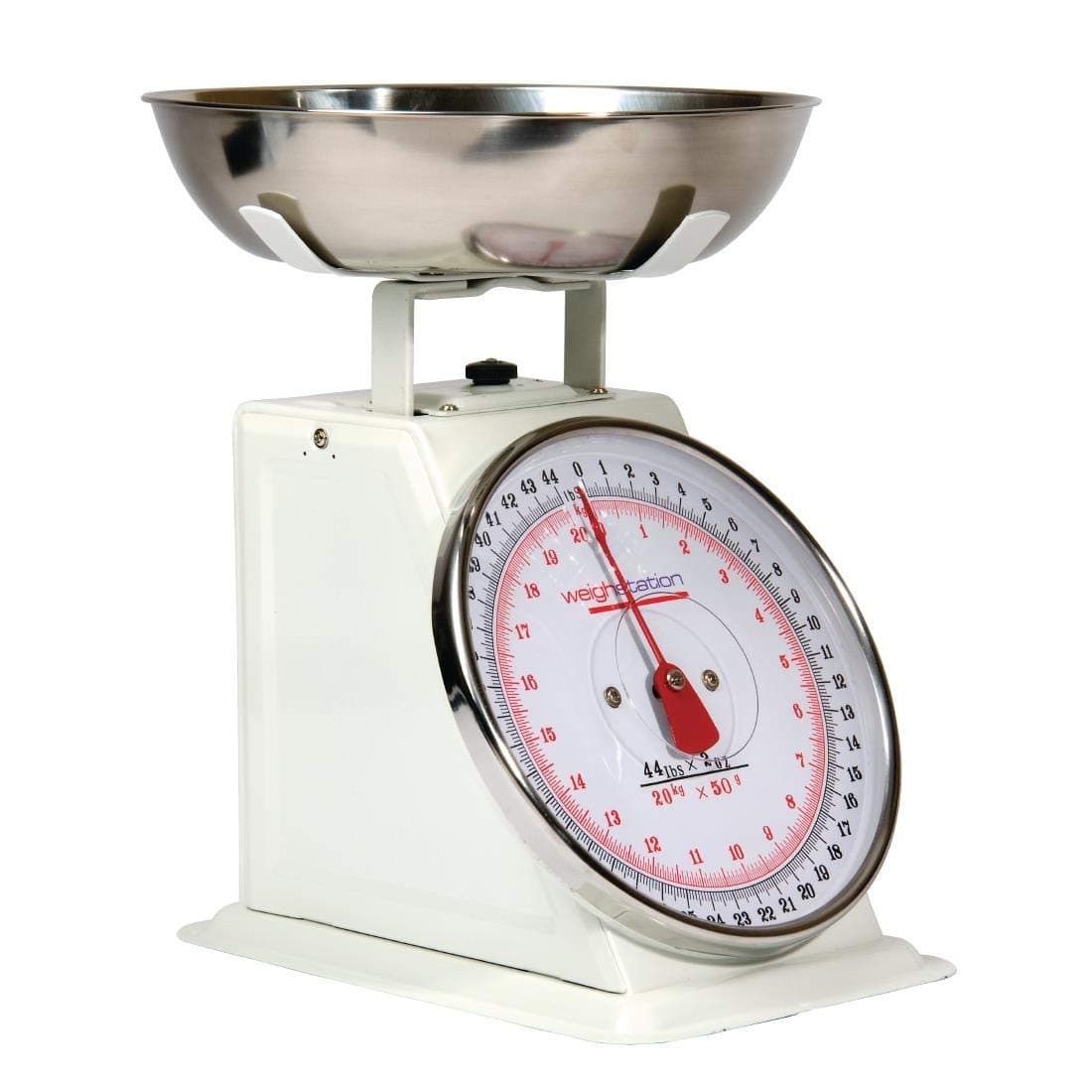 Vogue Platform Mechanical Kitchen Food Scale 20kg - Analog Scale, Easy to Clean and Read F175
