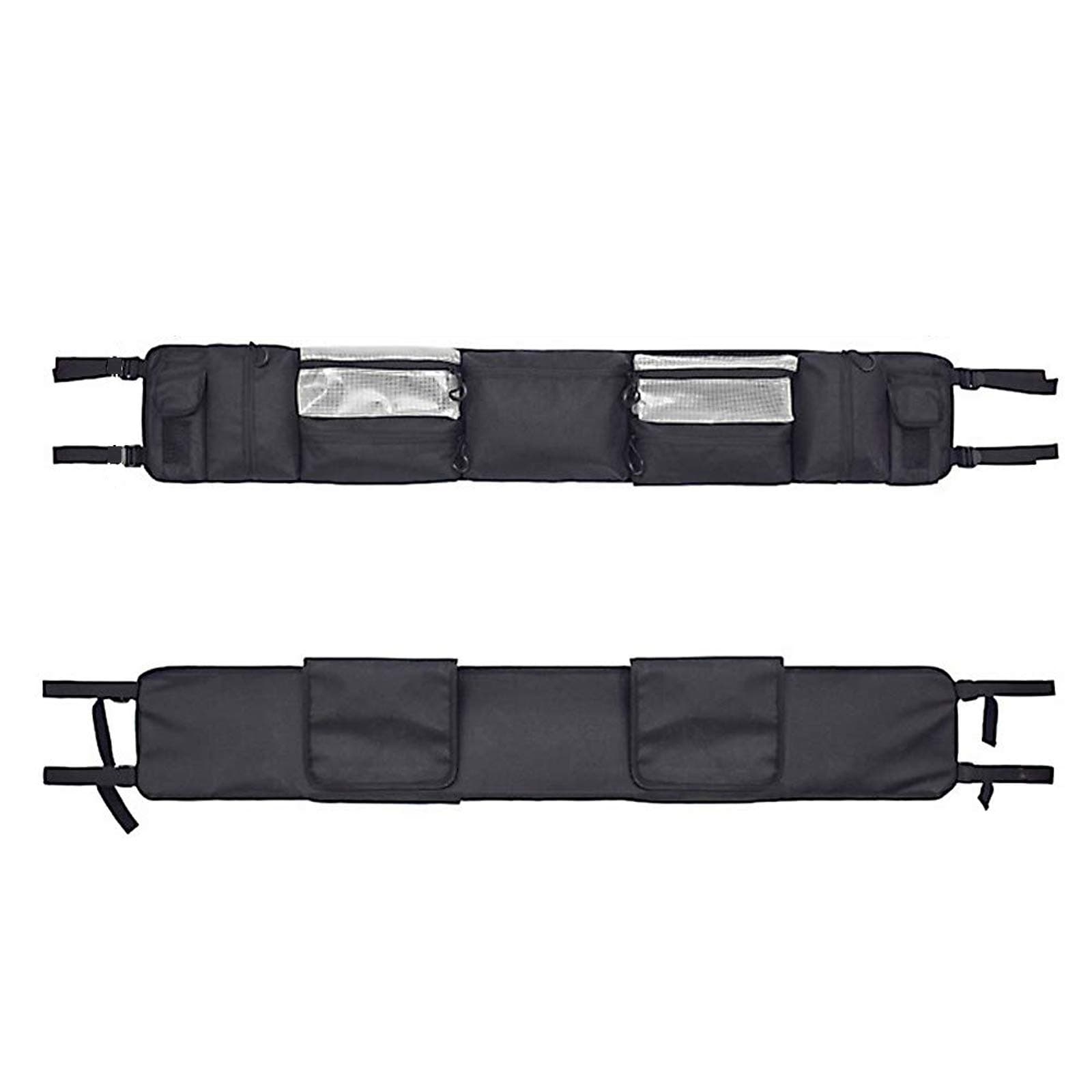 UTV Roll Cage Organizer Case, ATV Roll Cage Cargo Bag, UTV Roll Cage Gear Bags Storage Bag, Large Capacity Size 47”Lx7.5”W, Great Tools Storage Solution for Polaris, Yamaha and Kawasaki UTVs