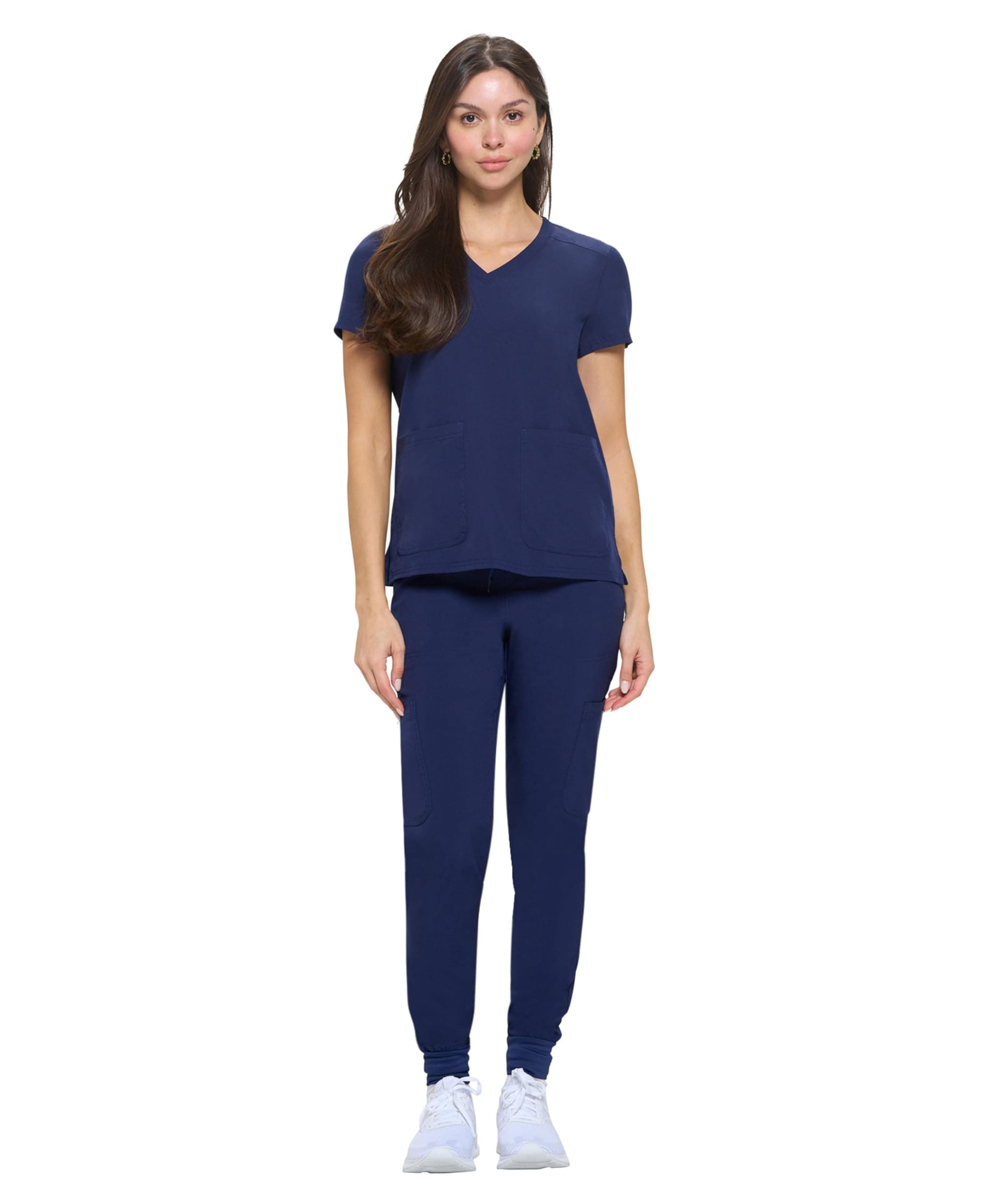 Natural Uniforms Womens Essential Cool Stretch Jogger Scrub Set with Regular and Petite Sizes
