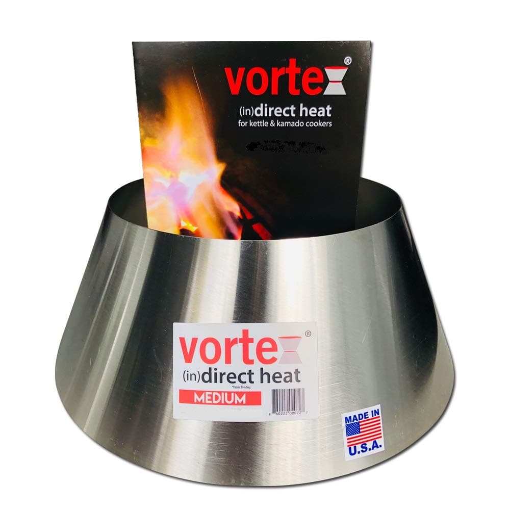 VORTEX (IN) DIRECT HEAT for Charcoal Grills, Medium Size - For Weber Kettle 22 26.75 WSM Smokey Mountain XL Kamado XL Big Green Egg